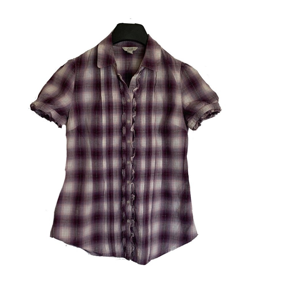 🌸2/$32🌸 Jacob Purple Plaid Button Down Shirt,S